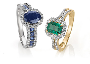 Gemstone rings