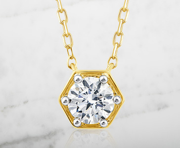 3/4 ct. Lab Grown Diamond Pendant in 14K Yellow Gold