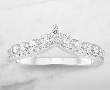 1/2 ct. tw. Diamond Ring Wrap in 10K White Gold