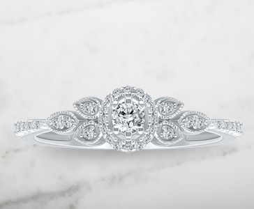 1/5 ct. tw. Diamond Promise Ring in 10K White Gold