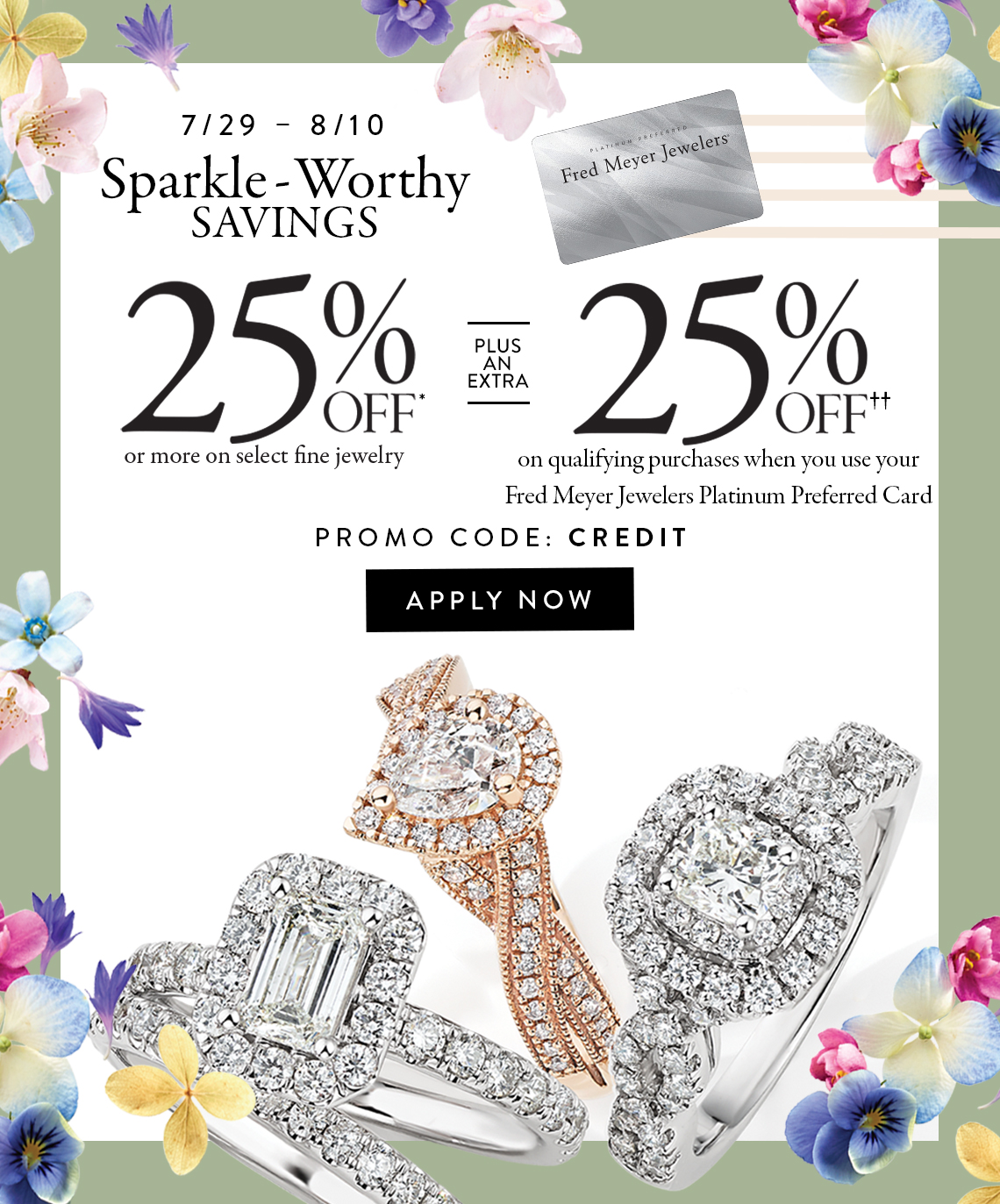 Fred Meyer Jewelers Platinum Preferred Card