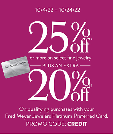 Fred Meyer Jewelers Platinum Card Fred Meyer Jewelers Platinum Card