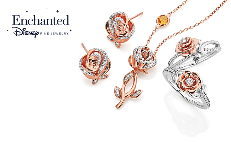 Enchanted Disney Fine Jewelry pendant, earrings and rings Enchanted Disney Fine Jewelry pendant, earrings and rings