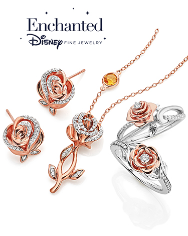 Enchanted Disney Fine Jewelry pendant, earrings and rings Enchanted Disney Fine Jewelry pendant, earrings and rings