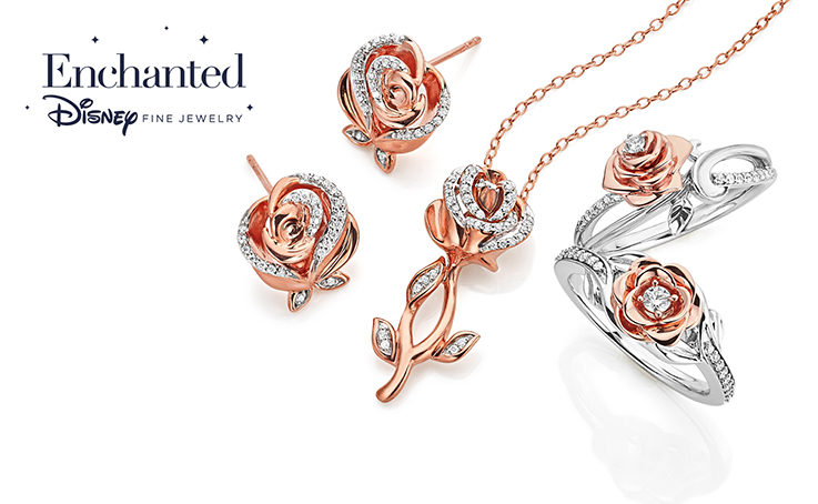 Enchanted Disney Fine Jewelry pendant, earrings and rings Enchanted Disney Fine Jewelry pendant, earrings and rings